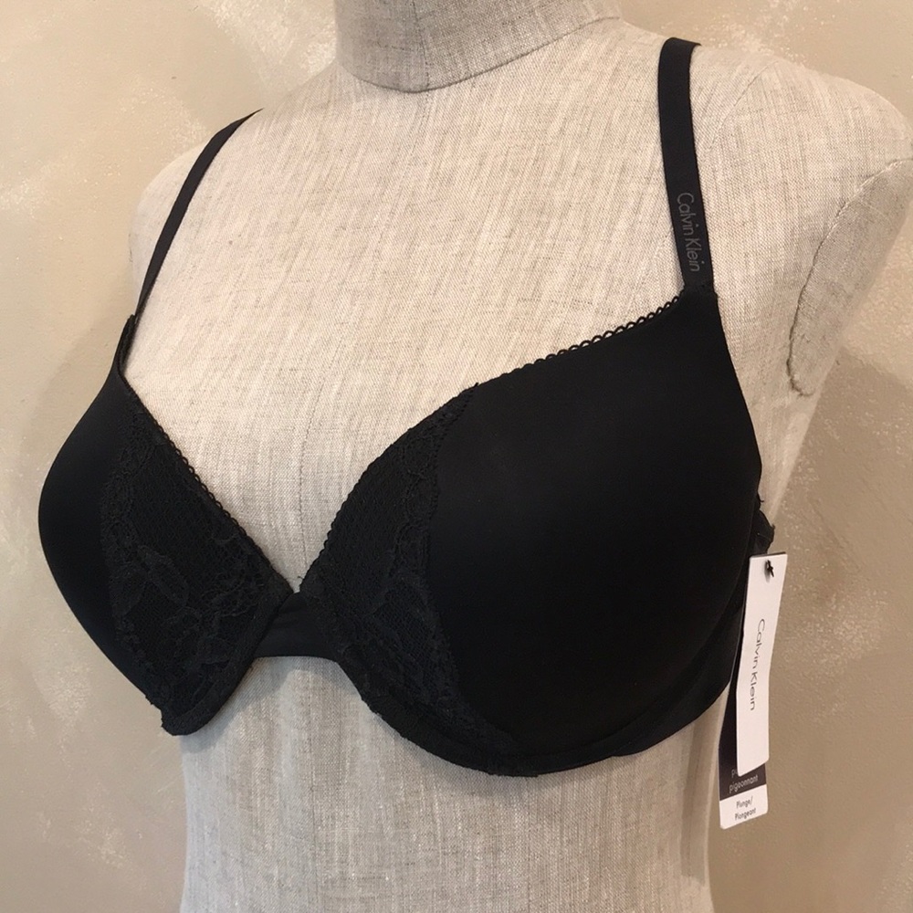 Calvin Klein black push up bra